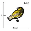 Boutique de Pájaros Parche de Tela Bordado por Computadora Gorrión Pájaro Carpintero Urraca Golondrina Decoración de Ropa Cheongsam Parche DIY