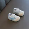 Zapatos de piel para bebé, zapatos para caminar de bebé, suela suave, zapatillas deportivas antideslizantes, zapatos de vestir funcionales para niños, tenis transpirables para bebé