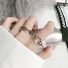 Anel de Prata Esterlina Simples Fashion Distintivo Feminino Tendência ins Estilo Frio Retrô Alto Padrão Popular na Internet Anel de Dedo