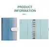 Amazon A6 Cuaderno de Hojas Sueltas Color Macarrón Portátil Almacenamiento Cuaderno Presupuesto Planificación Financiera Planificador Personalizable