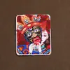 Thangka Pintado a Mano de Cinabrio de Arena Gruesa Personalizado Corazón Ocho Santos Patronos Laminadora Carnero Pasado y Presente Mahakala
