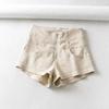 Shorts de Mezclilla Elásticos de Cintura Alta para Mujer 2023 Nuevo Celebridad Cibernética Ajustados al Cadera Aspecto Delgado Altos Ajuste Delgado Pantalones Cortos de Mezclilla