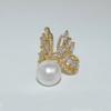 Anillo de Perla Ajustable de Doble Ala de Alta Lujo Redondo Fuerte Luz Perlas de Madre Anillo Joker para Viajes Diarios Lote Directo de Fábrica