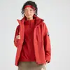 Chaqueta Tres en Uno a Prueba de Viento e Impermeable para Otoño e Invierno con Forro de Plumas Desmontable, Ropa de Montañismo con Logo Personalizado
