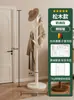 Perchero de Madera Maciza para Dormitorio, Perchero de Pie para Uso Doméstico, Organizador de Ropa de Cama, Barra Simple de Madera de Haya para Colgar Ropa, Perchero para Bolsos