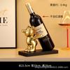 Estante para Vinos de Oso Creativo Decoración de Gabinete para Vinos Adornos Lujo Accesible de Alta Gama Sala de Estar para el Hogar Entrada Decoración Aparador