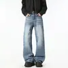 Ropa para Hombre Maple House / Primavera 2026 Nueva Marca de Moda Americana High Street Talla M Corte Holgado Jeans Ligeramente Acampanados Pantalones Largos para Hombre