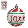 Atacado transfronteiriço 6cm bola de Natal pintada adereços de decoração enfeites de árvore de Natal bola de Natal bola de plástico metalizado