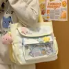 Bolsa de lona para mujer, de un solo hombro, simple y versátil, bolsa tote de gran capacidad, adecuada para llevar libros, bolsa para tutorías, bolso cruzado para estudiantes