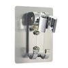Fabricantes transfronterizos espacio aluminio ducha no perforada pegatinas sin costuras soporte de ducha de mano cabezal de ducha base de ducha ajustable
