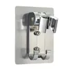 Aluminio Espacial Transfronterizo Sin Taladro Cabezal de Ducha Pegatina Continua Soporte de Ducha de Mano Base de Aspersión de Ducha Ajustable