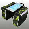 Bolsa Delantera para Cuadro de Bicicleta, Bolsa para Teléfono con Pantalla Táctil para Tubo Superior de Bicicleta, Bolsa Grande para Sillín de Bicicleta de Montaña, Accesorios Impermeables