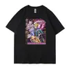 Nuevo Modelo de Comercio Exterior Sitio Independiente Dibujos Animados Japoneses Anime La Aventura Extraña de JoJo Camiseta Unisex de Manga Corta Camiseta Básica