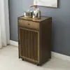 Gabinete de máquina de Chá Bar mesa de chá pequena integrada mesa de chá armário lateral de mesa de chá vários cantos mesa de chá integrada máquina de Chá Bar estante móvel de madeira maciça chá