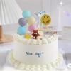Vela de osito para decoración de tartas, adornos de Corea del Sur, linda vela de osito de dibujos animados para cumpleaños, fiesta infantil, disfraces