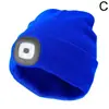 Gorro de Tricô com Luz, Iluminação LED, Gorro Quente de Lã, para Ciclismo ao Ar Livre, Corrida Noturna, Moda Outono e Inverno para Homens e Mulheres