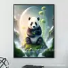 Pintura de Diamante Mais Vendida Transfronteiriça Panda Fofo Pintura de Diamante DIY Decoração de Casa Fábrica de Pinturas Venda Direta Temu Dropshipping