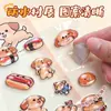 Pegatinas 3D repujadas de dibujos animados, alta calidad, para cuadernos y papelería de estudiantes, pegatinas decorativas DIY para niños, al por mayor