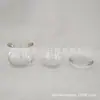 Prensa Manual Vidrio Soplado Transparente Té Sellado Almacenamiento Tarro Redondo Tapa Aromaterapia Vela Mesa Taza Cera de Té