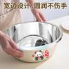 Tazón Engrosado de Acero Inoxidable con Tapa, Tazón para Batir Huevos, Tazón para Mezclar Masa, Tazón Redondo para Lavar Verduras, Tazón para Sopa, Tazón de Cocina Multiusos