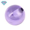 Cuentas redondas de circonita cúbica roja y violeta con medio agujero, gema Huagang, cuentas de circón, perforación de piedra desnuda, cuentas de luz CZ, joyería DIY al por mayor