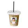 Vaso de plástico desechable para agua, vaso para té de leche, vaso para café, vaso para limón, vaso de PET para bebidas frías, vaso para envasado comercial, impresión de logotipo