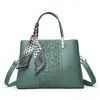 Bolso Bordado de Patchwork Estilo Chino de Moda Bolso de Mujer Modelo Nuevo 2025 con Bufanda Versátil Bolso de Hombro Cruzado para Mujer