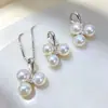 Accesorios de Perlas DIY Aguja de Plata Popular Chapado en Oro de 18K Microincrustado Circonita Aretes de Presión de Cisne Montura Vacía Arete Accesorios de Perlas