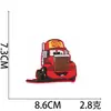 Pegatinas de tela bordada para coche Xiaotian, personajes de dibujos animados, parches bordados de coche de carreras, pegatinas para planchar, bordado por computadora