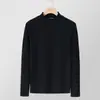 Nueva Capa Base Térmica de Otoño e Invierno para Hombre con Cuello Medio, Tejido Cepillado, Manga Larga, Top Cálido de Manga Corta, Ropa Interior, Camiseta para Hombre