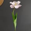 Manguera Simulada Flor de 2 Hojas Barroco Apertura Tulipan Modelo de Casa Habitación Decoración de Boda Flor Artificial Mayoreo