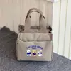 Bolsa de Lona de Aspecto Elegante para Mamás, Bolso de Mano Simple y Compacto 3D para Salidas, Bolsa para el Almuerzo Engrosada para Viajes Diarios y el Trabajo