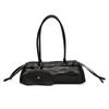 Bolsa de Couro com Cera Oleosa de Nicho Coreana para Mulheres 2026 Novo Modelo Bolsa de Ombro de Alta Qualidade Tendência Cool Estilo Biker Bolsa de Axila Baguete