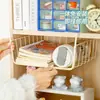 Cesta colgante de almacenamiento debajo del escritorio, artículos esenciales para escritorio de dormitorio, herramienta de organización por capas para armario, gabinete, estante colgante de almacenamiento para mesita de noche para litera inferior