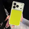 Funda de Teléfono Perforada Cuadrada con Patrón de Lichi Adecuada para Apple 17Promax Tendencia 15 Nicho 16 Gama Alta 14 Película para Lente