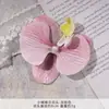 Orquídea Phalaenopsis Flor Cabeza Ramillete Flor de Regalo Pasador de Flor Cabeza de Flor Flor Artificial DIY