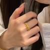 Livrinho Vermelho mesmo estilo anel de ouro areia borla de miçangas redondas pequenas nicho anel de moda anel de dedo indicador para presente de namorada