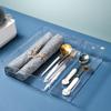 Jaula para Vajilla Cesta para Palillos Caja de Almacenamiento Acrílico Transparente Estrecha Larga Rectangular Cajón de Cocina Incorporado Cuchara Tenedor Pala