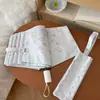 Sombrilla Vintage de Rayas Florales para Niñas, Doble Uso para Sol y Lluvia, Compacta y Portátil, Protección UV, A prueba de Viento, Sombrilla
