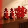 Decoración de sala de bodas con personajes "felices", decoraciones de mesa para compromiso y boda, peces koi con caracteres "felices" y "fortuna", accesorios para fotos de boda para la mesa