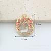 Brincos Pendentes Pulseira Pingente Acessórios de Joias DIY Liga de Trevo de Quatro Folhas Transfronteiriça Esmalte Flor Oca Guirlanda Gato e Abelha