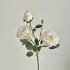 Ramo artificial de rosas vintage estilo francés, flores artificiales para bodas, arreglos florales para el hogar, adornos decorativos, accesorios para fotos, flores artificiales
