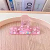 Clipe para Livro Caderno de Estudante Acrílico Transparente Colorido Desenho Animado Clipe Fixo para Partitura de Piano Clipe de Armazenamento para Documentos Contas