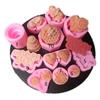 Flip Açúcar Silicone Flor Bênção de Bebê Palavras Forma para Assar DIY Vela de Aromaterapia Sabonete Artesanal Amor Ferramenta para Pingar Gel