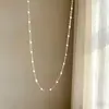 Nuevo Collar de Cuentas Coloridas de Lujo Ligero Estilo Chino, Cadena para Clavícula Retro Nicho Estilo Vacaciones con Piedras de Colores y Turquesa, Modelo Nuevo de Alta Gama