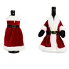 Nuevas decoraciones navideñas transfronterizas, que incluyen vestidos, túnicas, fundas para botellas de vino, vajilla creativa y artículos de decoración para el hogar, así como juegos de vino navideños