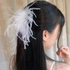 Malla Burbuja de Nube Dulce Pinza Coreana de Invierno Decoración de Plumas Hecha a Mano Moda y Más Fácil de Combinar Estilo Cabello Roto