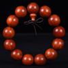 Pulseira de Contas de Cártamo Pera Pau-Brasil Sândalo Vermelho Pulseira de Contas de Sândalo Vermelho Pequena Folha Pulseira para Homens e Mulheres Casal