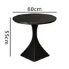 Mesa auxiliar de pizarra de lujo ligero, mesa de centro pequeña, mesa de esquina para sofá de sala de estar de mármol, mesita redonda pequeña móvil para balcón, mueble auxiliar