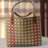 Bolsas Tejidas Hechas a Mano al por Mayor Marca de Moda Bolsas Cesta para Mujer Bolsos de Gran Capacidad Bolsas de Playa para Mujer en Stock